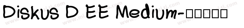 Diskus D EE Medium字体转换